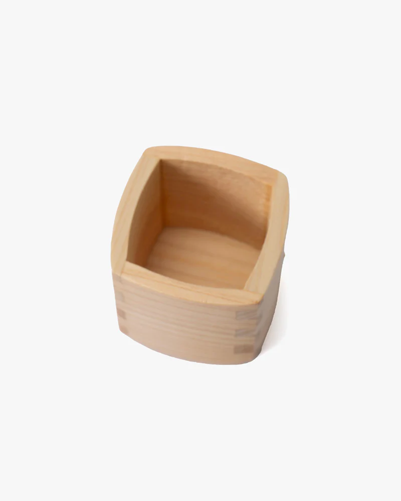 Sake Cup, Yamaichi, Hinoki Wood - Square - Image 4
