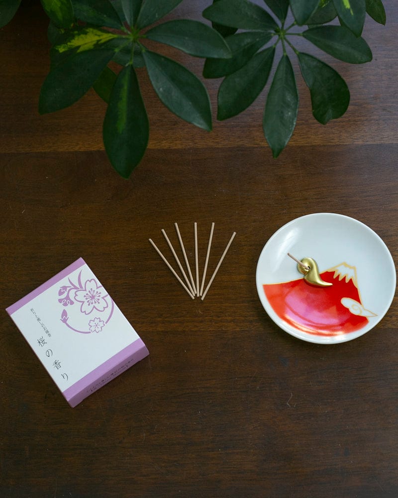 YOU YOU ANG Incense, Set with Incense Plate, Sakura - Image 2