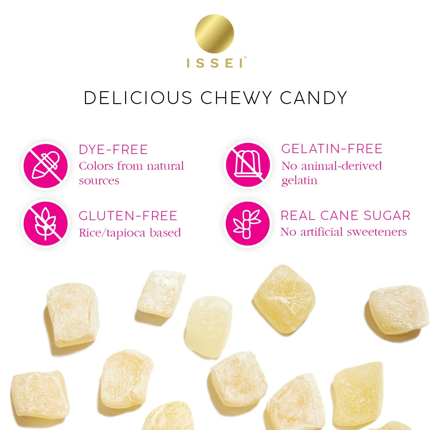 ISSEI Mochi Gummies, Yuzu SMALL (2 oz) - Image 5